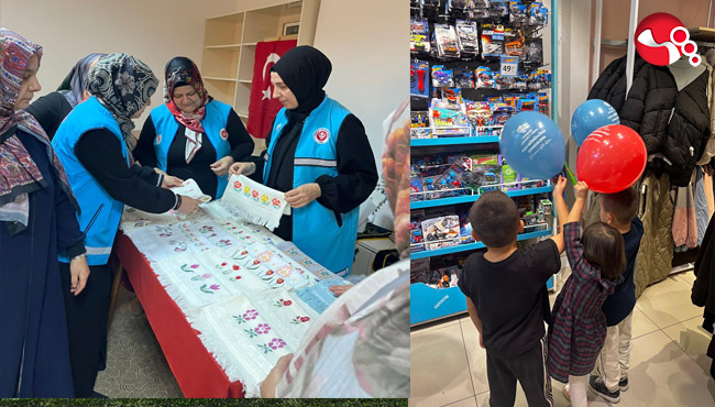 TDV Kadın Kollarının projeleri çocukların yüreklerini ısıttı