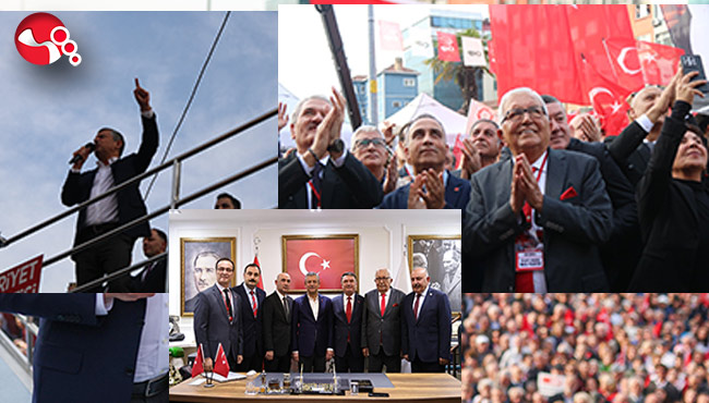 "GENEL BAŞKANIMIZ ÖZEL'İN YANINDAYDIK"