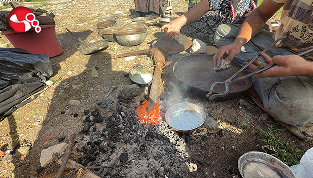 Ateş başında ekmek mücadelesi!.....
