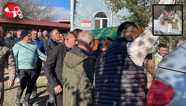 Minik Sarp gözyaşlarıyla uğurlandı