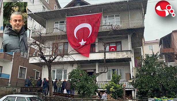 Şehidimizin babaocağına Türk Bayrağı asıldı