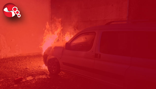 Alevlere teslim oldu