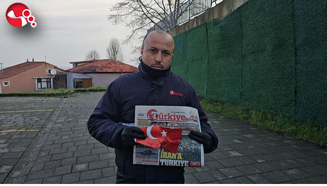 Türkiye Gazetesi dağıtıcısından duygulandıran hareket