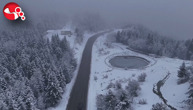 Yüksek kesimler beyaza büründü