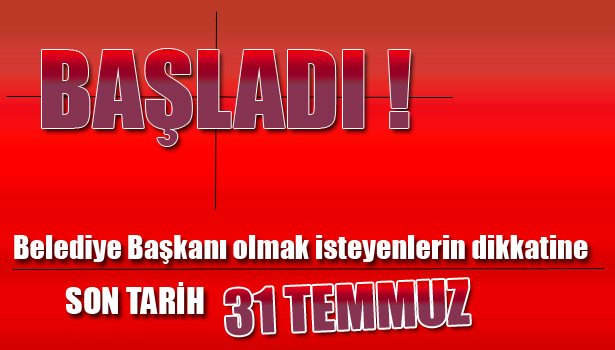 CHP'DE ADAYLIK BAŞVURULARI...