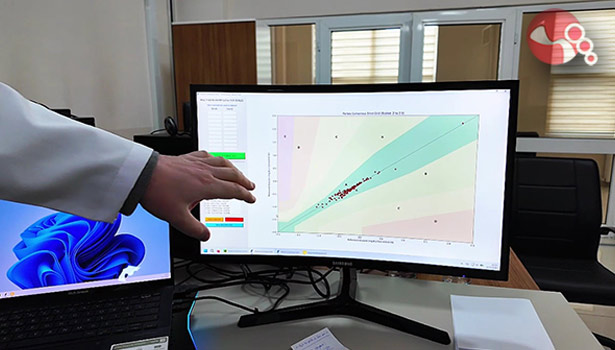 Nefesten şeker ölçümü  yapılıyor