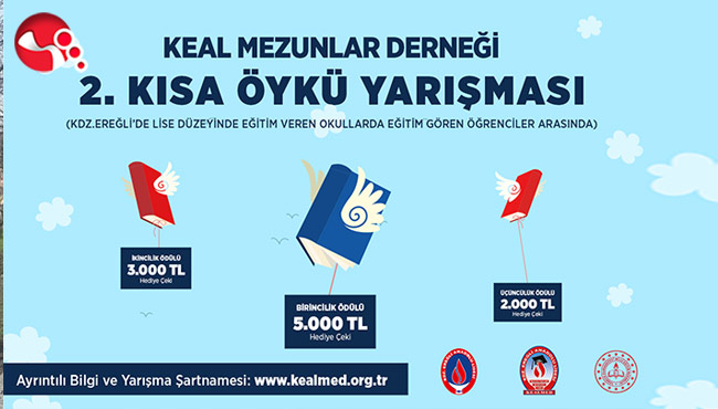 KEALMED 2. kısa öykü yarışması başvuruları devam ediyor...