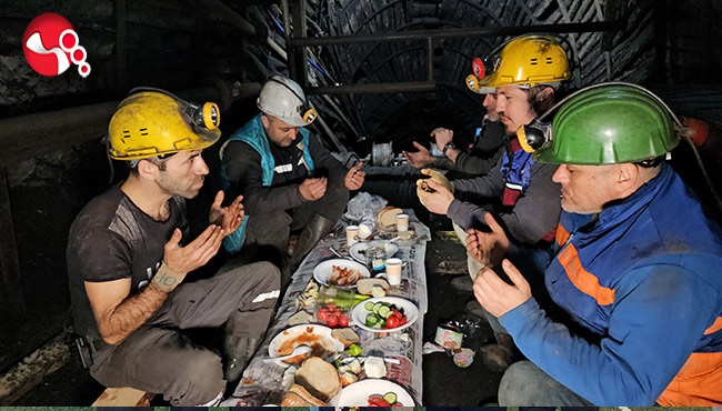 Yerin 120 metre altında ilk sahur...