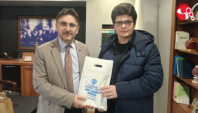 İl birincisi öğrencilerden Müftü Aydoğdu’ya ziyaret….