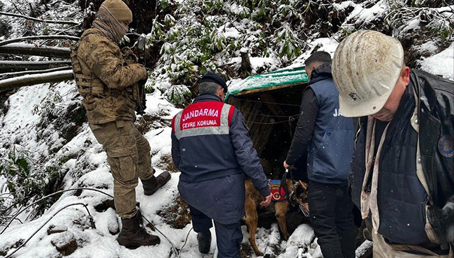 Ruhsatsız 10 maden ocağı kapatıldı