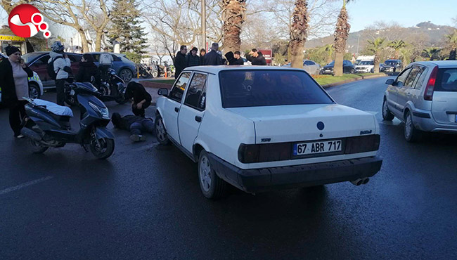 Bozhane kavşağında kaza…