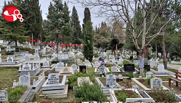 Mezarlıklar bayrama hazırlanıyor.....