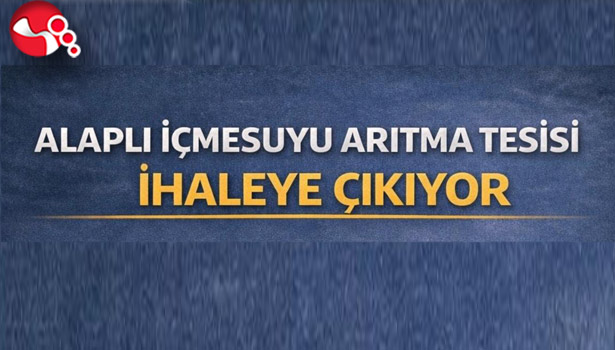 İçme suyu ihalesi 30 Haziran'da....