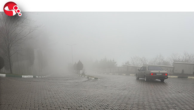 Zonguldak'ta etkili olan sis görüş mesafesini düşürdü