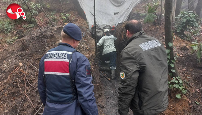7 günde 5 ruhsatsız maden ocağı imha edildi