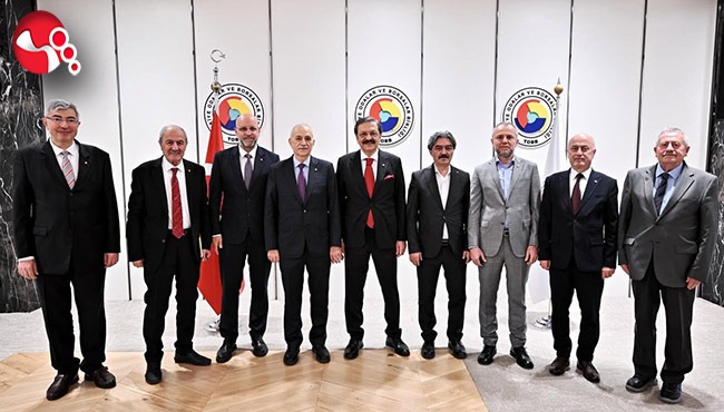 TSO'dab TOBB Bşk Hisarcıklıolu'na ziyaret