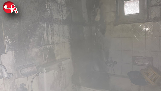 Anne ve kızı dumandan etkilendi