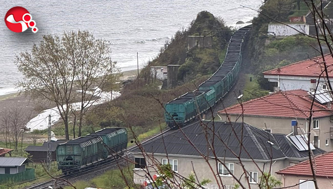 Zonguldak'ta yük treninin vagonları ayrıldı, seferler aksadı