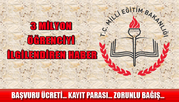 MEB'DEN AÇIKLAMA VAR...