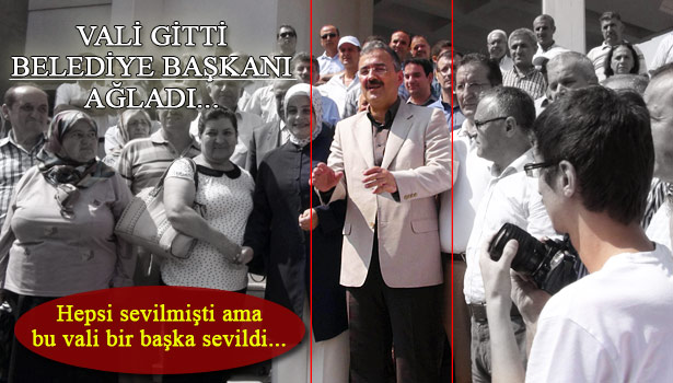 VALİ'YE GÖZYAŞLI VEDA