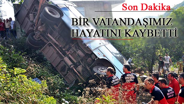 HALK OTOBÜSÜ DEVRİLDİ: 1 ÖLÜ, 36 YARALI