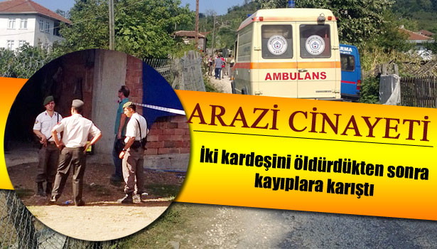 ARAZİ YÜZÜNDEN İKİ KARDEŞİNİ ÖLDÜRDÜ
