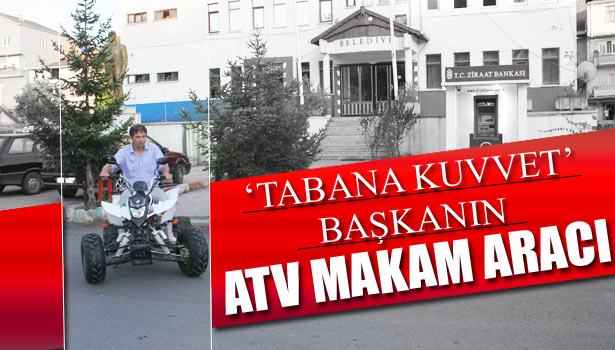 MOTOSİKLETİ MAKAM ARACI YAPTI