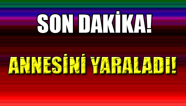 TABANCA İLE ANNESİNİ YARALADI