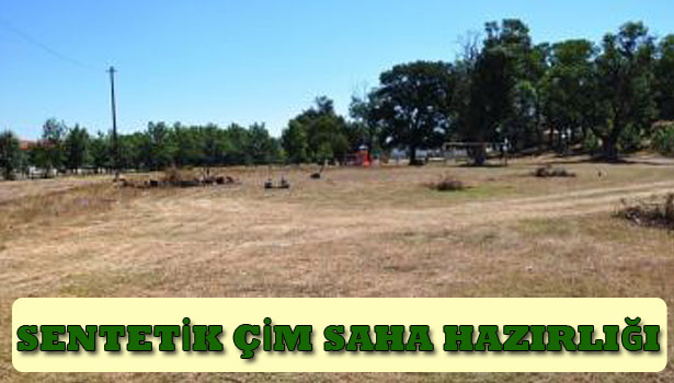 GÜMÜŞOVA SENTETİK ÇİM SAHAYA KAVUŞUYOR