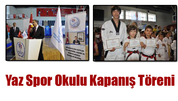 YAZ SPOR OKULU KAPANIŞ TÖRENİ YAPILDI