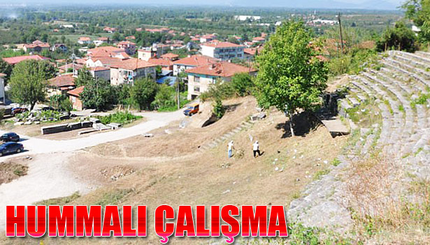 ANTİK KENTTE HUMMALI ÇALIŞMA