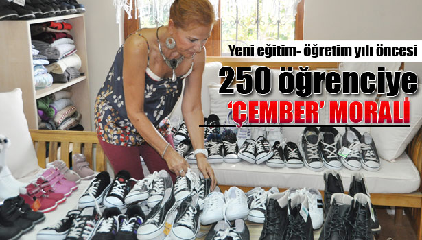 SEVGİ ÇEMBERİ'NDEN 250 ÖĞRENCİYE AYAKKABI