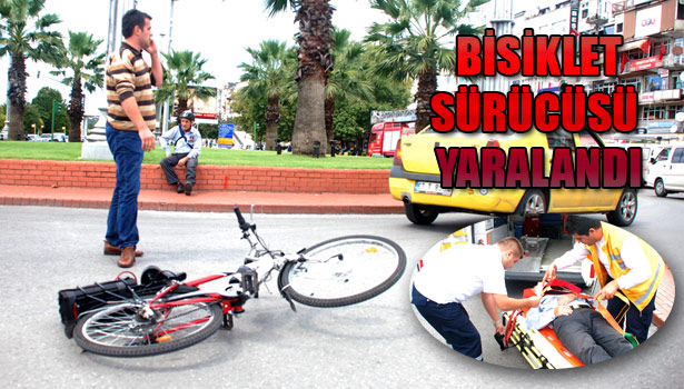 OTOMOBİLLE BİSİKLET ÇARPIŞTI: 1 YARALI