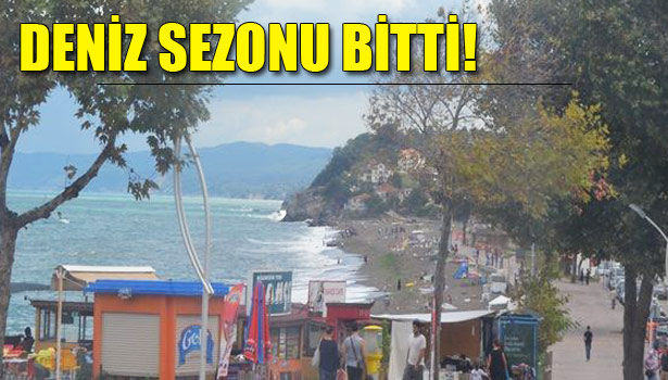 AKÇAKOCA'DA DENİZ SEZONU BİTTİ
