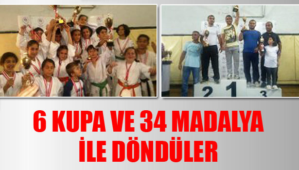 JUDO TAKIMINDAN 6 KUPA 34 MADALYA