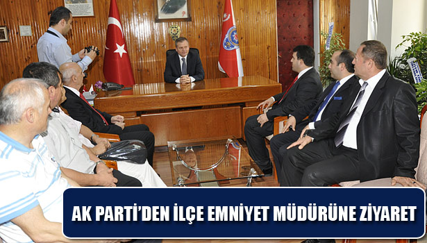 AK PARTİ KDZ.EREĞLİ İLÇE EMNİYET MÜDÜRÜ ÖZGEN'i ZİYARET ETTİ
