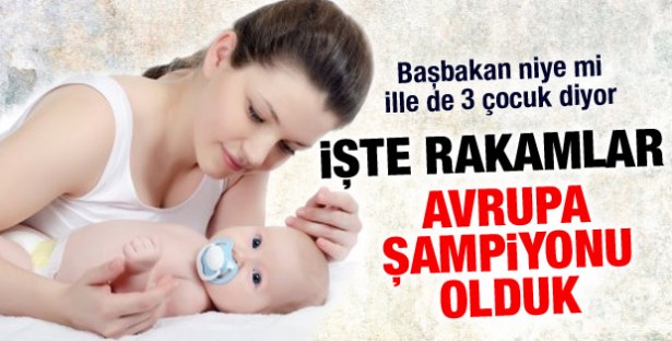 TÜRKİYE YENİ DOĞAN ÇOCUK SAYISINDA BİRİNCİ