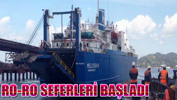 KDZ.EREĞLİ'DEN İLK RO-RO SEVKİYATINDA 607 TON NARENCİYE UKRAYNA'YA GÖNDERİLDİ