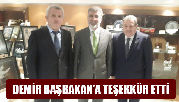 ZTSO BAŞKANI SALİH DEMİR BAŞBAKAN ERDOĞAN İLE ÇATES'İ GÖRÜŞTÜ