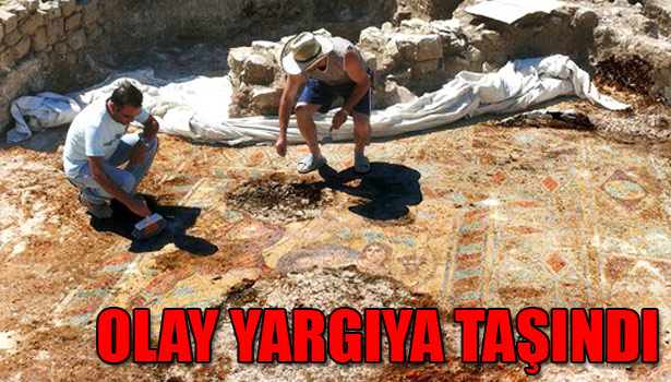 BAHÇESİNDEN ÇIKAN ESERLER NEDENİYLE MAHKEMELİK OLDU