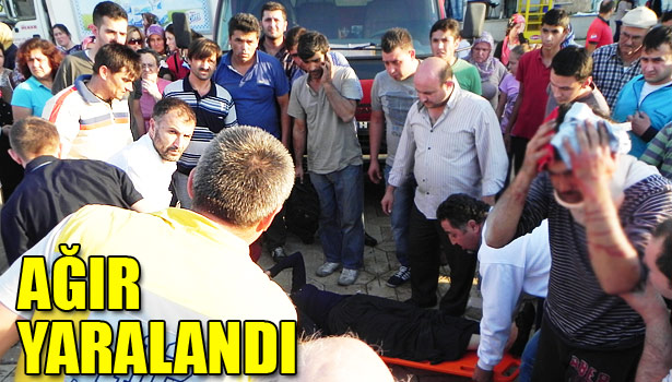 MOTOSİKLETİN ÇARPTIĞI YAŞLI ADAM AĞIR YARALANDI