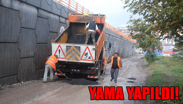 BOZUK YOLLARA BAKIM YAPILDI