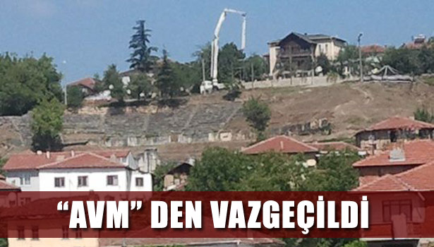 "AVM" DEN VAZGEÇİLDİ