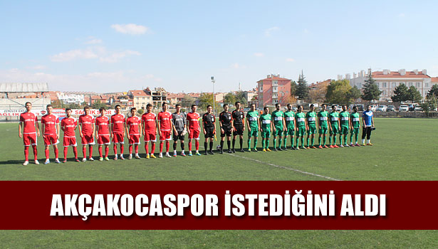 AKÇAKOCASPOR İSTEDİĞİNİ ALDI 1-1