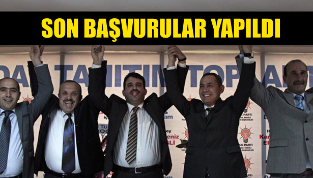 SON BAŞVURULAR YAPILDI