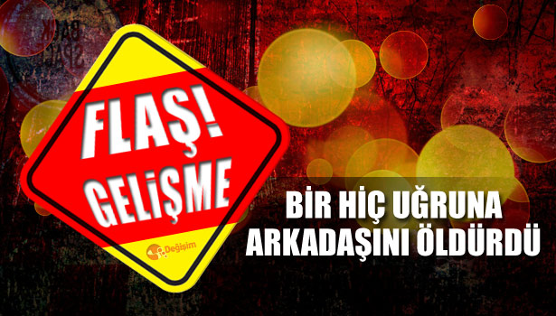 İÇKİ YÜZÜNDEN ARKADAŞINI ÖLDÜRDÜ