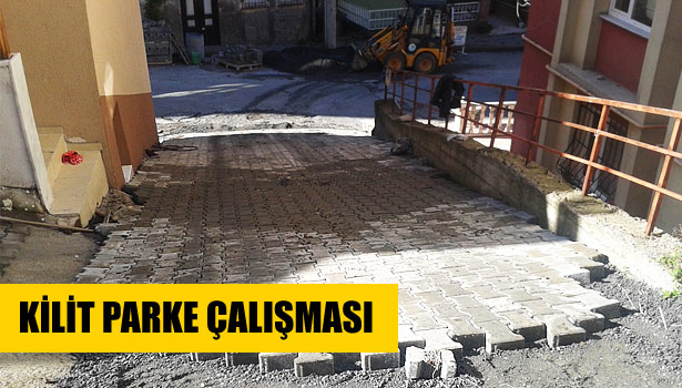KDZ. EREĞLİ'DE KİLİT PARKE ÇALIŞMASI YAPILDI