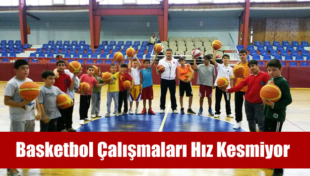 AKÇAKOCA'DA BASKETBOL ÇALIŞMALARI HIZ KESMİYOR