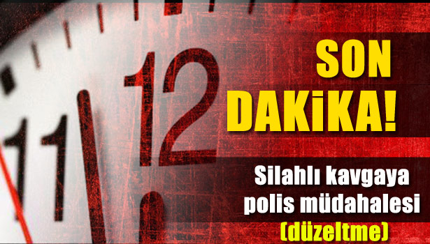 SİLAHLI KAVGAYA POLİS MÜDAHALESİ (DÜZELTME)