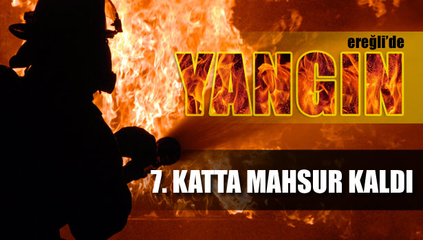 YAŞLI KADINI İTFAİYE EKİPLERİ KURTARDI